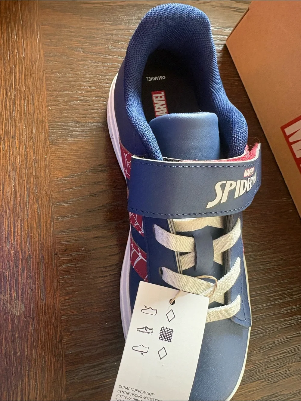 adidas Kids Spider-Man Navy Blue and Red Sneakers